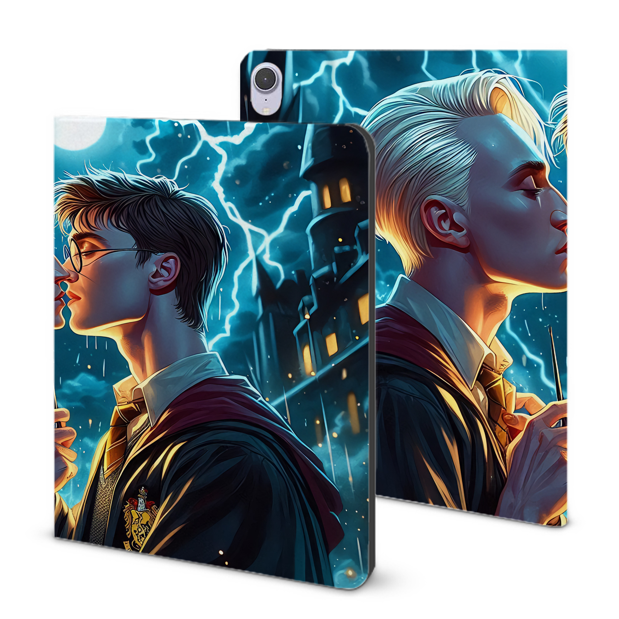 （画像用） Harry Potter ハリー・ポッターシリーズ IPad ケース ブック型 PUレザー TPU 耐衝撃 軽量 薄型 ペン収納なし 全面保護 IPad 各モデル対応